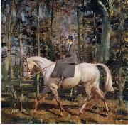 unknow artist Classical hunting fox, Equestrian and Beautiful Horses, 092. France oil painting artist